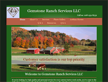 Tablet Screenshot of gemstoneranchservices.info